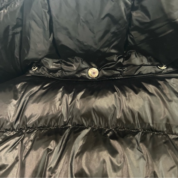 Moncler Black Shiny Down Long Jacket - Picture 4 of 16